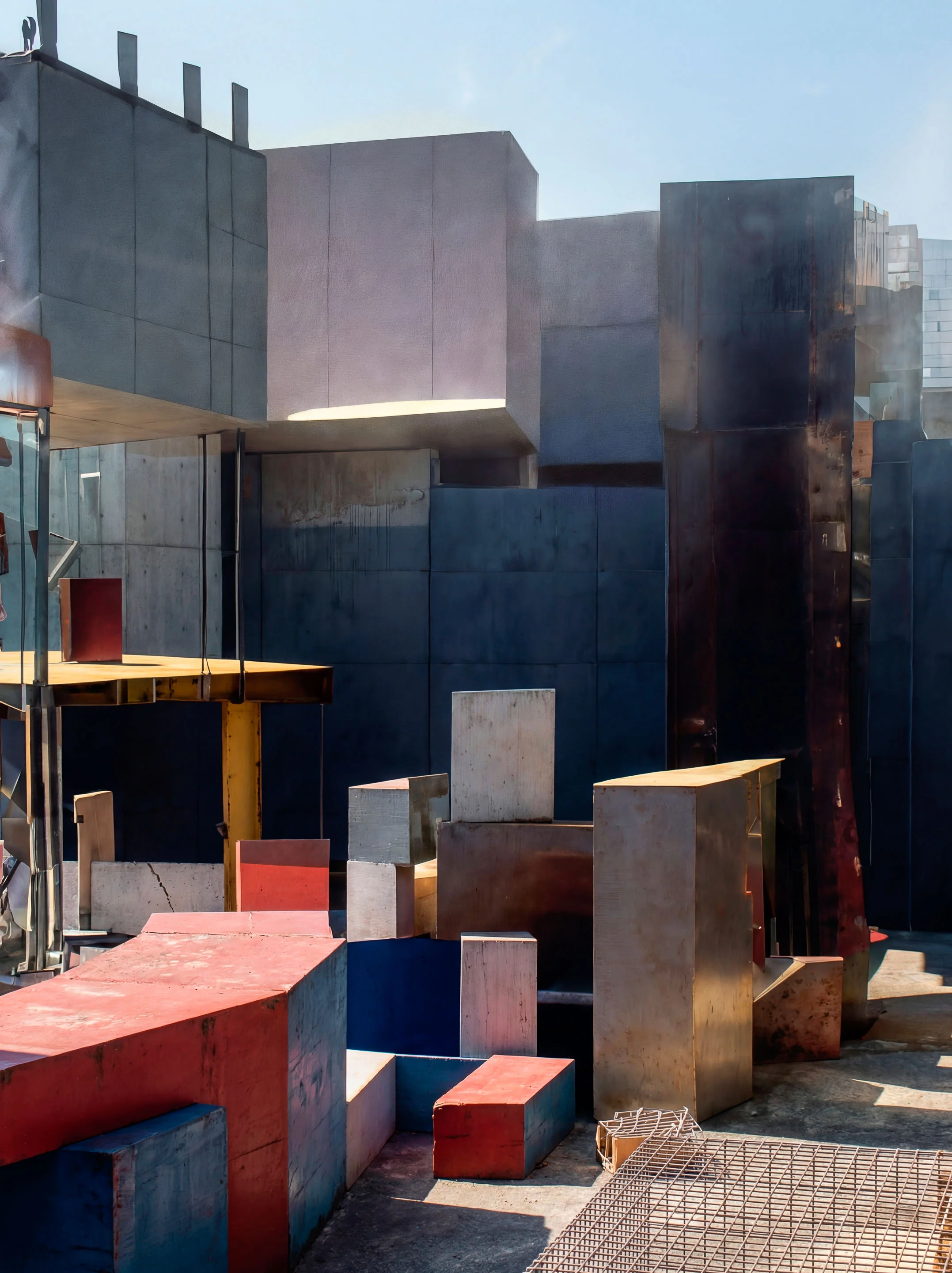 life arranged in geometric shapes, AI output