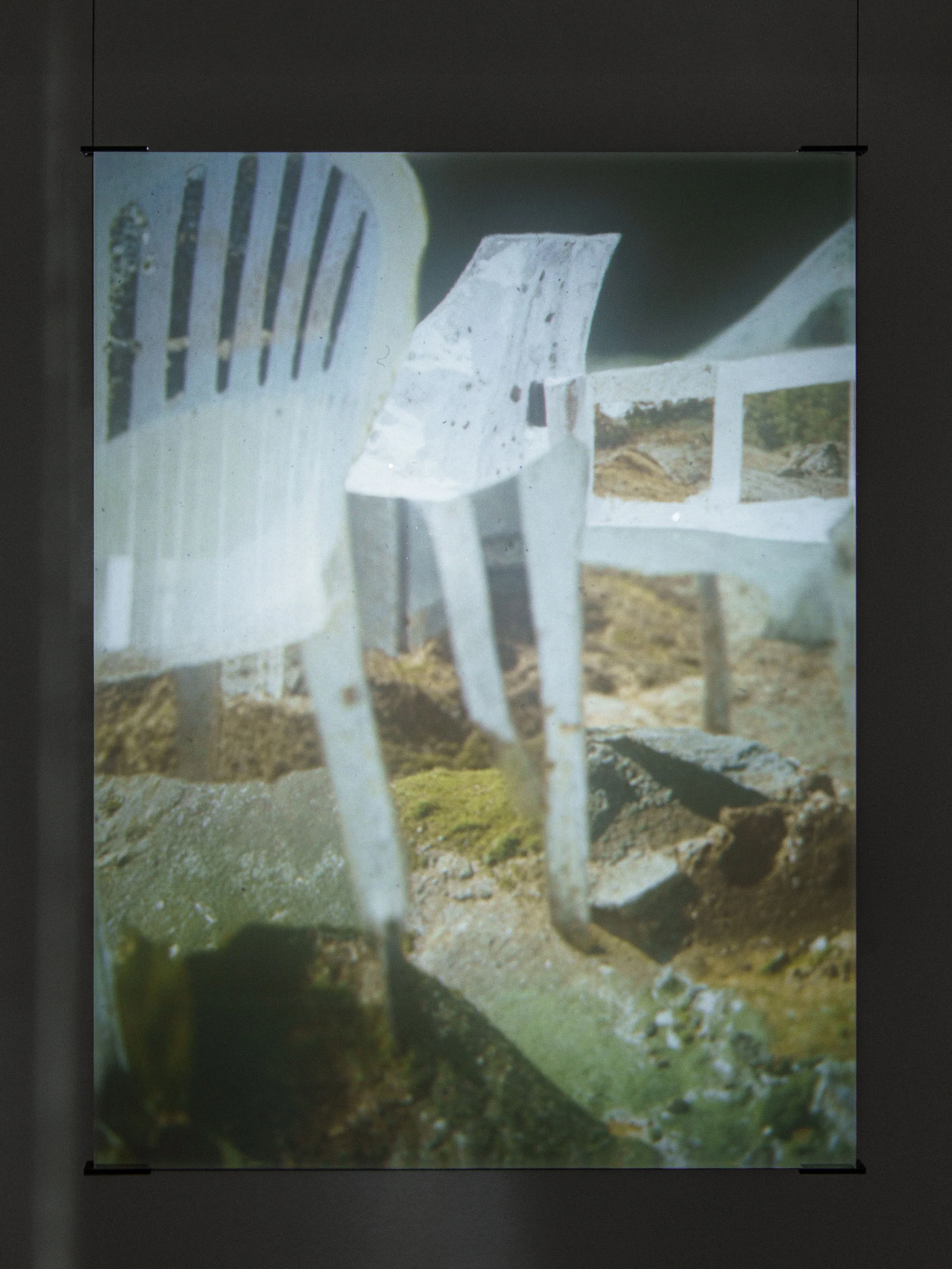 the remains of a large family reunion